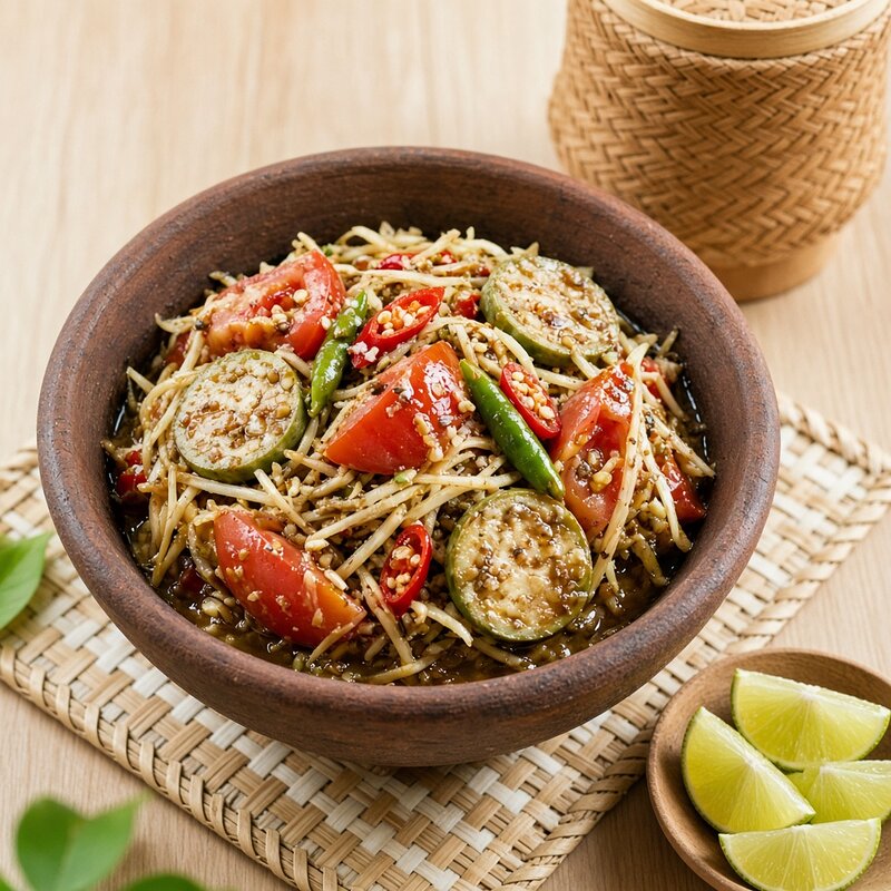ตำลาว (ส้มตำปลาร้า)